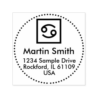 フォントシンボルや象徴と文字付きギミック – フレーム=ドット セルフインキングスタンプ