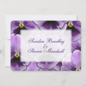フォントヒドゥンパープルパンシー結婚式招待状 招待状 (裏面)