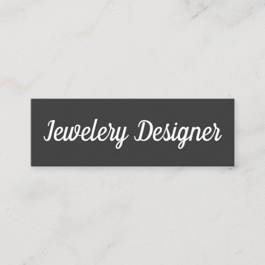 フォントファンシーミニマリスト スキニー名刺 (正面)