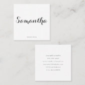 フォントファンシーミニマル スクエア名刺 (正面/裏面)