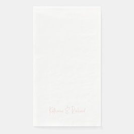 フォントモダン赤面名紙ゲストタオル