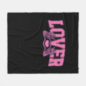 フォント付きスケルトンハンドクラシックー フリースブランケット (正面(横))