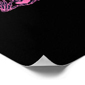 フォント付きスケルトンハンドクラシックー ポスター (角)