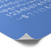 フォント1935特許技術青写真 ポスター (角)