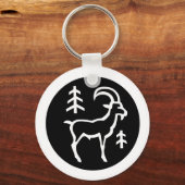 フォント〔占星術の〕十二宮図:山羊座+カラー&アイディア キーホルダー (正面)