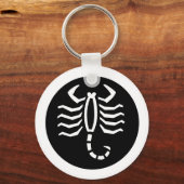 フォント〔占星術の〕十二宮図:蠍座+カラー&アイディア キーホルダー (正面)