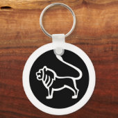 フォント〔占星術の〕十二宮図: LEO +カラー&アイディア キーホルダー (正面)