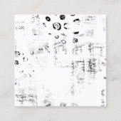 フォント，音楽，モノクロ，円，パターン， monochr コーリングカード (正面)