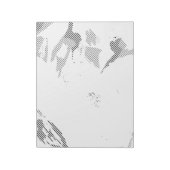 フォント,音楽,モノクロ,円,パターン, monochr ノートパッド (回転)