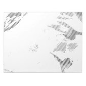 フォント,音楽,モノクロ,円,パターン, monochr ノートパッド (正面)