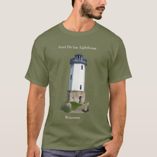 フォンドデュラックライトハウスシャツホワイトレタリング Tシャツ