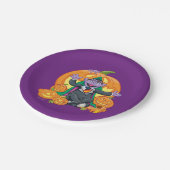 フォン数 |ハロウィン・カプチン ペーパープレート (アングル)