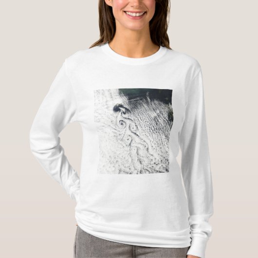 フォン・カルマン雲渦 Tシャツ (正面)