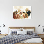 フォン・スポーン男爵夕べ勉強 キャンバスプリント (インサイチュ (寝室))