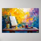 フォヴィシュアーティストスタジオアートプリント-クリエイティブ ポスター (正面)