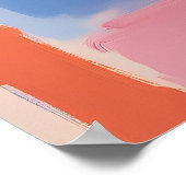 フォヴィストの象徴建築とロンドンのスカイライン ポスター (角)