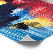 フォヴィストの象徴的な通りとマドリードの街並み ポスター (角)