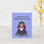 フォーおもしろいチュンテラー付きローマデイカード カード (黄色い花)