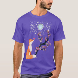 フォーさくらんぼ花日本の桜木Kaw Tシャツ