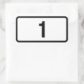 フォーアイスランドルート1 (ジョズヴェグル1) 長方形シール (バッグ)