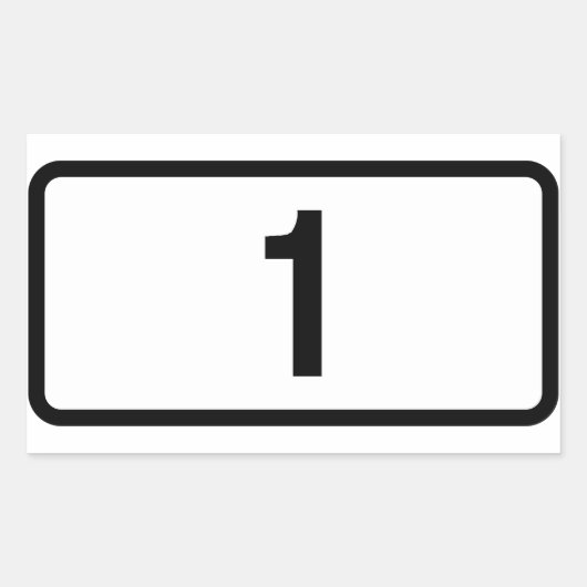 フォーアイスランドルート1 (ジョズヴェグル1) 長方形シール (正面)