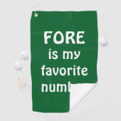 フォーアイズマイお気に入りのナンバーゴルフおもしろい引用文 ゴルフタオル (インサイチュ)