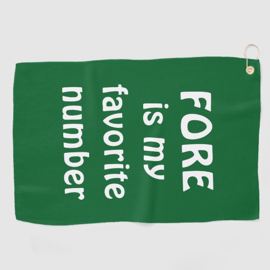 フォーアイズマイお気に入りのナンバーゴルフおもしろい引用文 ゴルフタオル (横)