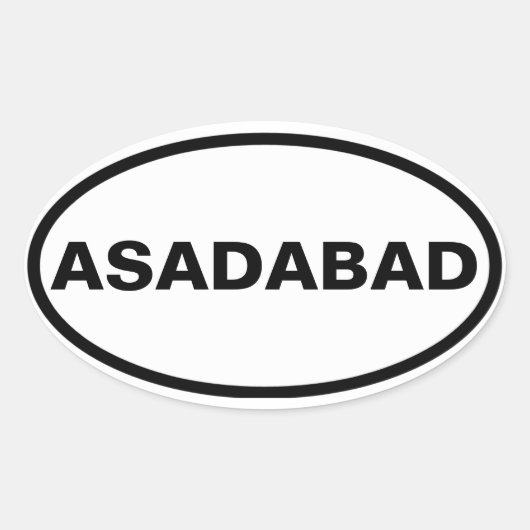 フォーアサダバード 楕円形シール (正面)