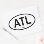フォーアトランタ「ATL」 楕円形シール (封筒)