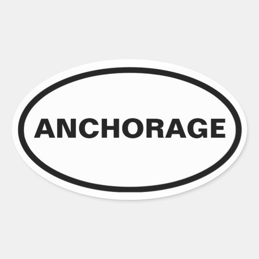 フォーアンカレッジ 楕円形シール (正面)