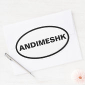 フォーアンディメスク 楕円形シール (封筒)