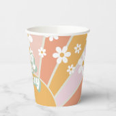 フォーイーストグルーヴィレトロサンシャインデイジー誕生日 紙コップ (左)