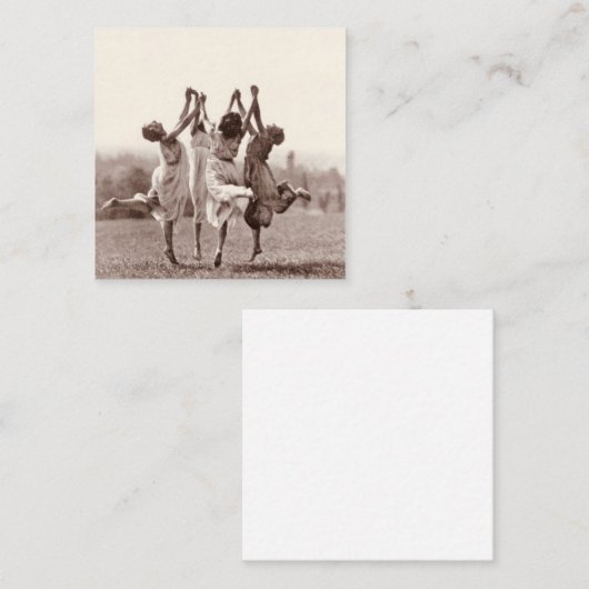 フォーウィッチズ踊りバイモンテヴェリータ スクエア名刺 (正面/裏面)