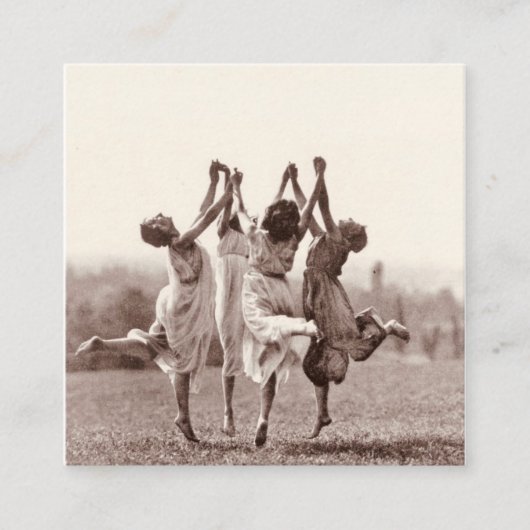 フォーウィッチズ踊りバイモンテヴェリータ スクエア名刺 (正面)