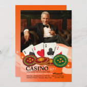 フォーエスカジノナイトフォト招待状 招待状 (正面/裏面)