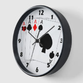 フォーエス遊ズカードデザイン 壁時計 (傾斜)