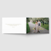 フォーエバクラシックー・ホイル結婚フォトのゲストブック ゲストブック (全面)