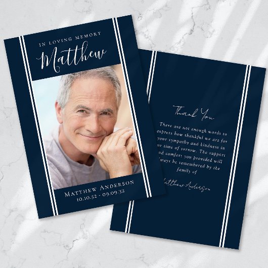 フォーエバーで私たちのハートフォト悔やみや弔慰 サンキューカード