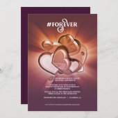 フォーエバーの結婚式招待状 案内状 (正面/裏面)