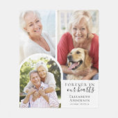 フォーエバーインザーズハートアーチ悔やみや弔慰 フリースブランケット (正面)