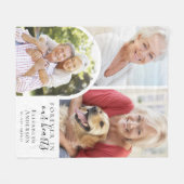 フォーエバーインザーズハートアーチ悔やみや弔慰 フリースブランケット (正面(横))