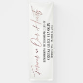 フォーエバーインズハートバラ金ゴールドモダンタイポグラフィ 横断幕 (縦)