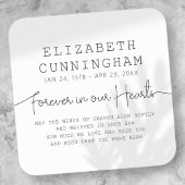 フォーエバーインズハート記念シンプル引用文 スクエアシール