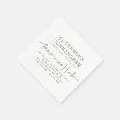 フォーエバーインズハート記念シンプル引用文 スタンダードカクテルナプキン (角)