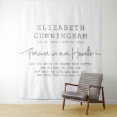 フォーエバーインズハート記念シンプル引用文 タペストリー (インサイチュ)