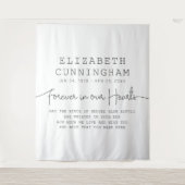 フォーエバーインズハート記念シンプル引用文 タペストリー (正面)