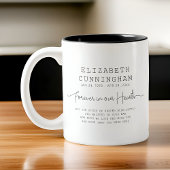 フォーエバーインズハート記念シンプル引用文 ツートーンマグカップ