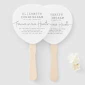 フォーエバーインズハート記念シンプル引用文 ハンドファン (正面&裏面)