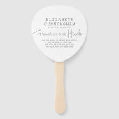 フォーエバーインズハート記念シンプル引用文 ハンドファン (裏面)