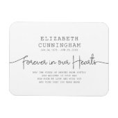 フォーエバーインズハート記念シンプル引用文 マグネット (横)